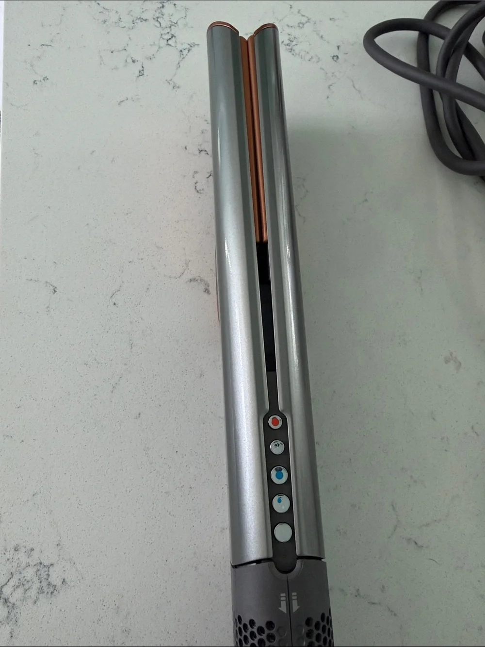 Dyson Airstrait Hair Dryer/Straightener in One Silver and Copper